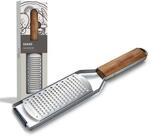 Kuppels GRANO Parmesanreibe, Edelstahl, ergonomischer Akazienholzgriff