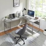 [en.casa] Eckschreibtisch Karlstang Computertisch 166 x 120 x 75 cm Schreibtisch