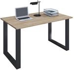 VCM Schreibtisch, 160 x 80 cm, Computertisch mit Metallgestell, B&uuml;rotisch f&uuml;r