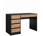 Vicco Schreibtisch Sherry, Anthrazit/Goldkraft Eiche, 55 x 120 cm