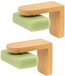 bremermann Magnet-Seifenhalter 2er Set aus Bambus, ideal geeignet f&uuml;r Feste...