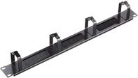 Delock 19&Prime; Kabelmanagement B&uuml;rstenleiste mit 4 B&uuml;geln 1 HE schwarz