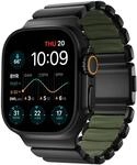 NOMAD Stratos Band I f&uuml;r AppleWatch 42/44/45/46/49mm I Hybrid-Design I Black...