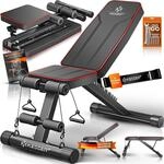 KESSER&reg; Klappbare Hantelbank Multifunktionale Trainingsbank mit R&uuml;ckenlehne...