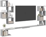 vidaXL Wandmontiertes TV-Regal Sonoma-Grau 160 x 15 x 94 cm, Wohnzimmer, Moderne