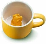 MANEKI NEKO Lucky Mug Deep Yellow | Tasse mit Winkekatze Lucky Cat Gl&uuml;ckstasse