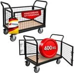 PROREGAL Profi Transportwagen Handwagen Materialwagen Plattformwagen mit...
