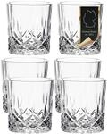 INTIRILIFE Whisky Gl&auml;ser 6er Set in KRISTALL KLAR 'Clasic' - 200ml -