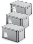 BRB 3x Ordner-Archivboxen, f&uuml;r je 7 Ordner (A4, breiter R&uuml;cken), inkl.