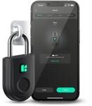 Igloohome Padlock Lite - Intelligentes Vorh&auml;ngeschloss, Fingerabdruck, schwarz
