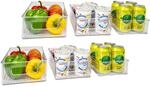 INTIRILIFE 6-teiliges K&uuml;hlschrank Boxen Set Durchsichtige Vorratsschrank...
