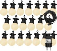 Luxform Garten Partyleuchten Set mit 20 LEDs Honolulu Lichterkette Party Deko
