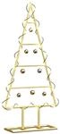 vidaXL Metall Weihnachtsbaum Gold 60 cm Pulverbeschichteter Stahl