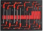 TRUTZHOLM Werkzeugeinlage Chrom-Vanadium-Stahl Schaumeinlage 52x40x4cm rot