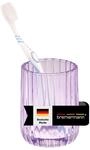 bremermann Zahnputzbecher aus Glas, Zahnb&uuml;rstenhalter, Zahnputzglas (Lavendel)