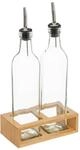 5five - &ouml;l-/essigflaschen glas bambus 0,48l