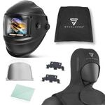 STAHLWERK Automatikschwei&szlig;helm 3-in-1 Booster, Schwei&szlig;haube und Jobspeicher