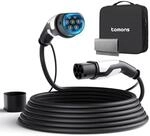 tomons Typ 2 Ladekabel, 22KW 10M 32A 3-Phasig, f&uuml;r E-Auto EV/PHEV | 3-phasig 32A