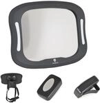 Moni Baby Autospiegel Reflex LED-Licht Fernbedienung, R&uuml;cksitzspiegel f&uuml;rs...