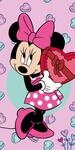 Disney Minnie Mouse Duschtuch Strandtuch Badetuch pink 70 x 140 cm
