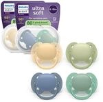Philips Avent ultra soft Schnuller &ndash; kiefergerecht geformtes Design, f&uuml;r Babys von