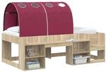 vidaXL Bettunnel 2 STK. Rot Polyester