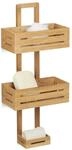 Relaxdays Duschregal Bambus H x B x T: 65 x 28 x 15,5 cm Duschablage aus Holz...