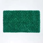 Homescapes Badematte rutschfest, waschbarer Ikat Badteppich, 100% Baumwolle und