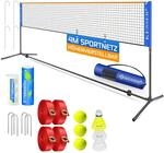 KESSER&reg; Badmintonnetz Tennisnetz | Federballnetz 3-Fach-H&ouml;henverstellbar