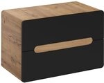 Lomadox Waschtischunterschrank 80 cm NEW-Luton in seidenmatt anthrazit mit Wotan