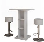 Vicco Bartisch-Set Repose, Wei&szlig;, 75 x 75 cm