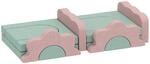 AIYAPLAY Spielsofa, Kindersofa aus Schaumstoff f&uuml;r Kinder 12 St&uuml;ck Gr&uuml;n