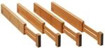 Orga-Box 4-teiliges Bambus Schubladen Trennsystem 354-482 mm