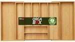 Orga-Box UNIVERSAL Besteckkasten aus Bambus verstellbar