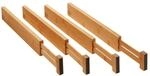 Orga-Box 4-teiliges Bambus Schubladen Trennsystem 430-556 mm