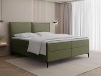 WFL GROUP Boxspringbett mit Bettkasten &ndash; Polsterbett 180 x 200 cm mit H4
