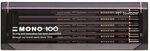 Tombow Bleistift MONO 100 9H, 12er-Set, hochwertige Graphitmine mit hoher Dichte,