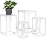 bremermann Blumenhocker 4er-Set, Metall-Pflanzenst&auml;nder, moderne Blumens&auml;ule...