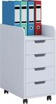 VCM Rollcontainer | Beistellcontainer mit 4 Schubladen | Ma&szlig;e ca. H. 65 x B....