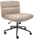Beliani Schreibtischstuhl Boucl&eacute; beige gepolstert drehbar h&ouml;henverstellbar...