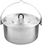 Tatonka Kettle II 2.5 L - Outdoor-Kochtopf aus Edelstahl mit Volumenskalierung und