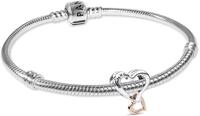 PANDORA Damenarmband Starter-Set Silber Zweifarbiges Unendlichkeitsherz 