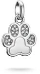 THOMAS SABO Charm-Anh&auml;nger Pfote mit Steinen Connect Silber Recyceltes 925...