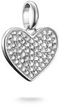THOMAS SABO Charm-Anh&auml;nger Pav&eacute;-Herz Connect Silber 925 Sterling Silber