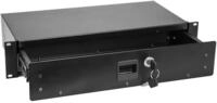 OMNITRONIC Rackschublade SN-2 Rackschublade mit Schloss 2HE | Abschlie&szlig;bare