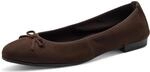 Tamaris Damen Ballerinas Leder, braun, 36 EU