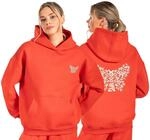 SMILODOX Hoodie Damen Nala, Oversize Fit Pullover mit gro&szlig;er Kapuze und...