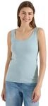 Cecil Basic Top mit Rundhals aus Baumwolle Crystal Mint M