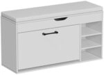 Vicco Schuhbank Solino, Wei&szlig;, 90 x 50 cm | mit sitzfl&auml;che, zur Aufbewahrung...