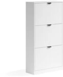 Vicco Schuhkipper Gizmo, Wei&szlig;, 59 x 112 cm | mit 3 F&auml;chern